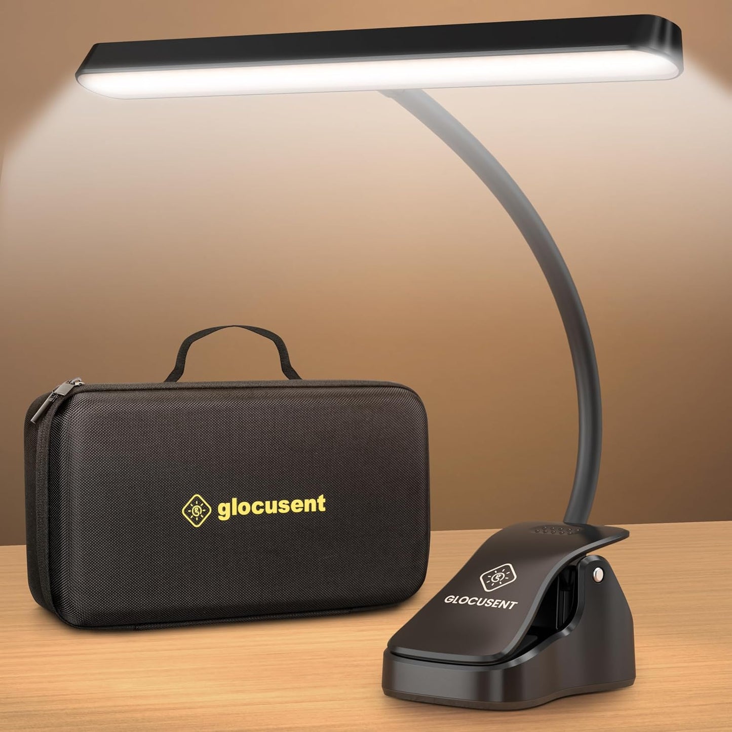 Music Stand Light: 57 LED Super Bright Piano Light with EVA Carrying Case, 3 Color & 5 Brightness, Rechargeable & 140-Hr Long Lasting, Perfect for the Piano, Sheet Music
