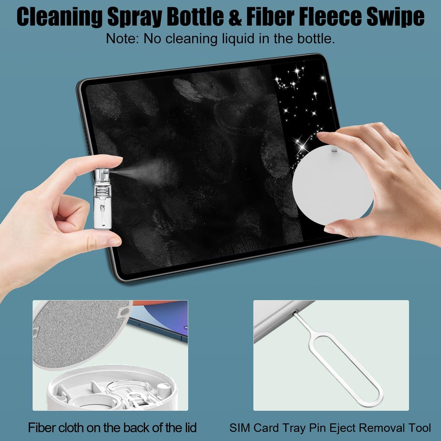 20 in 1 Multifunctional Cleaner Kit for Electronic Devices, Keyboard Cleaning Brush, Headphones Cleaner Kit for Airpods, Multi-Tool for Cleaning Laptop, Earbuds, Camera, Cellphones (White)