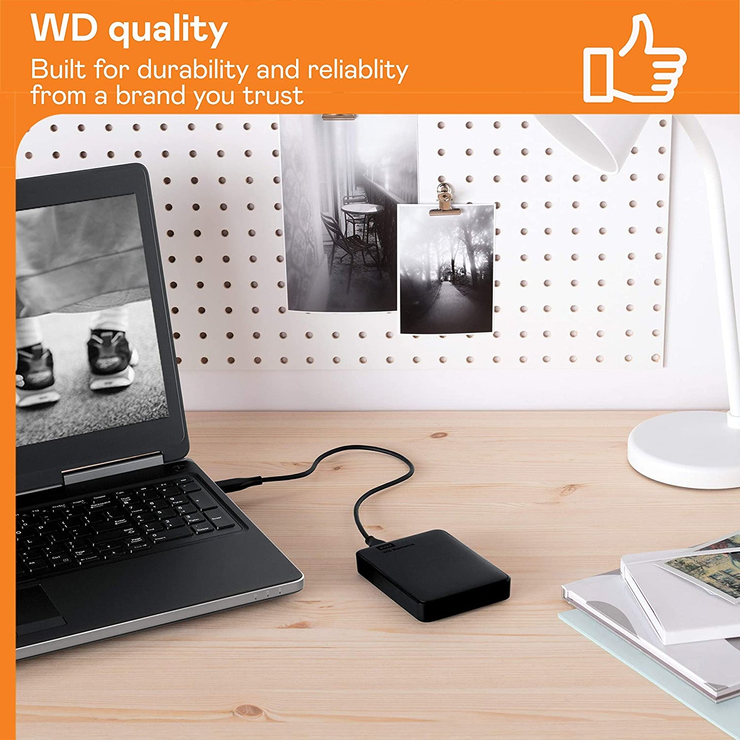 5TB Elements Portable External Hard Drive for Windows, USB 3.2 Gen 1/USB 3.0 for PC & Mac, Plug and Play Ready - BU6Y0050BBK-WESN