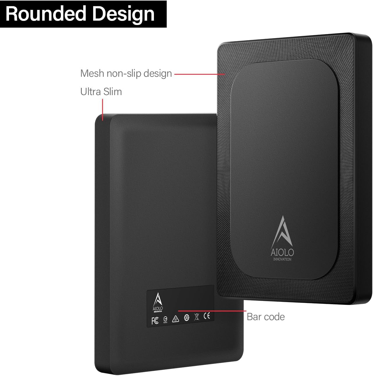 4TB External Hard Drive Ultra Slim Portable HDD-USB 3.0 for PC, Mac, Laptop, PS4, Xbox One,Xbox 360 Model A4