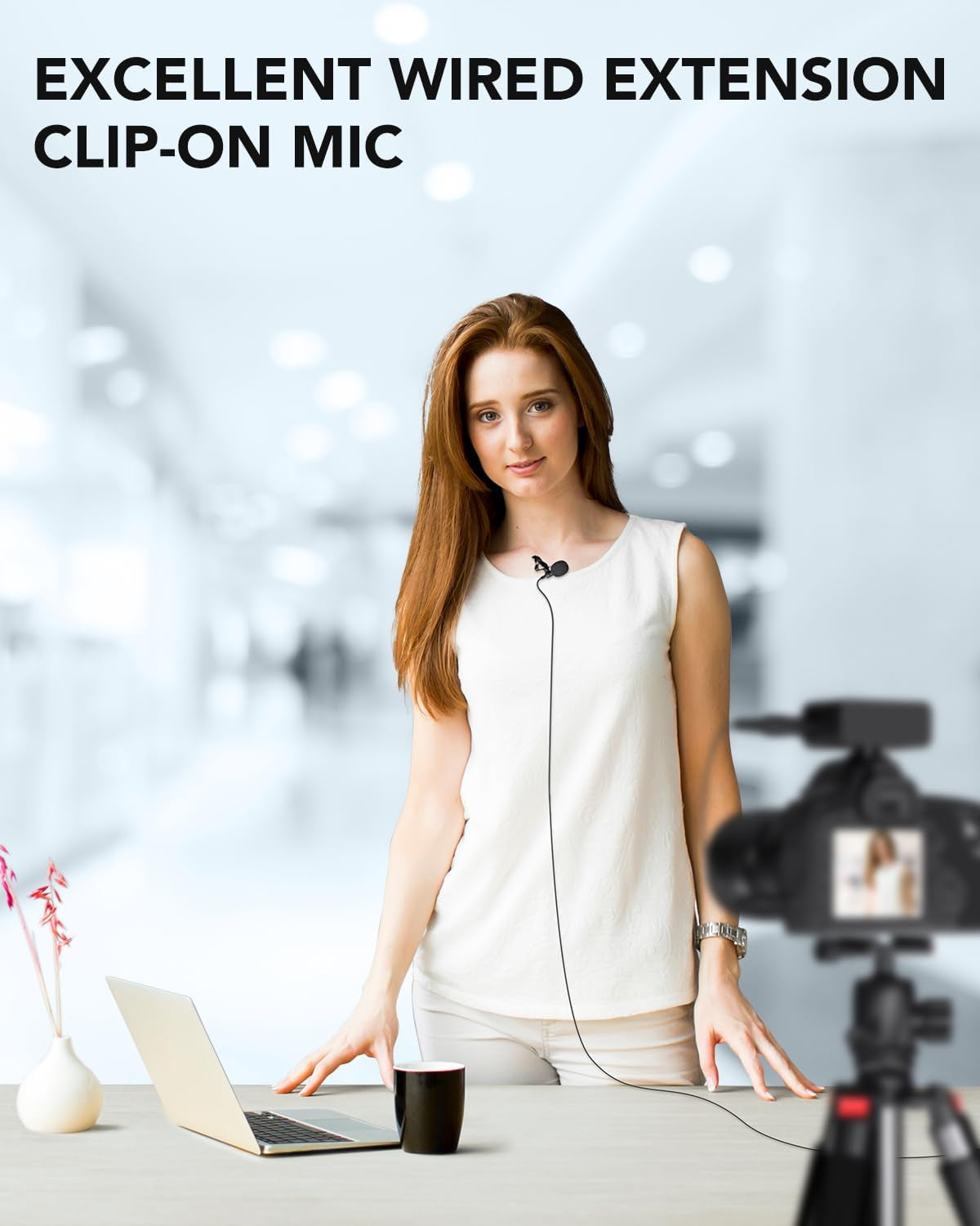 2Pcs Professional Lavalier Lapel Microphone 3.5Mm Compatible with DJI Mic/Rode Wireless GO Transmitters for Smartphone Camera, Mini Mic for Youtube, Interview, Video, Broadcasters