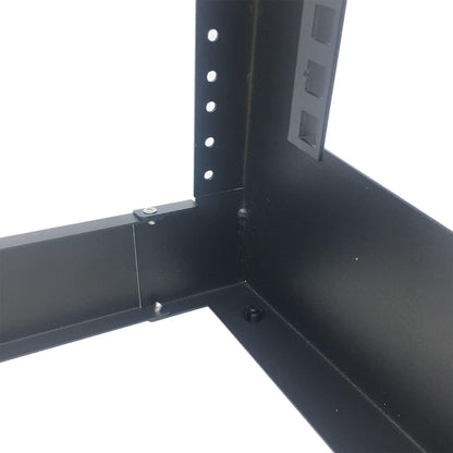 4U Desktop Network Rack 19 Inches Small Open Frame Rack 2 Post Free-Standing Tabletop Rack for Server, Patch Panel, Data, AV, It,Studio or Networking Equipments (4U)
