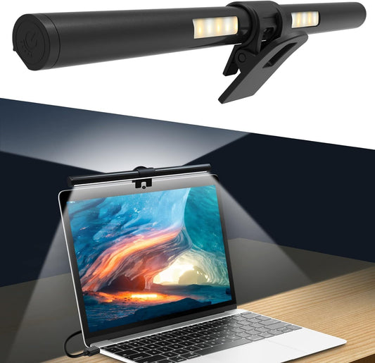 Monitor Light Bar, Screen Light Bar for Laptop,Keyboard Light,Cri≥95 Desk Lamp for Eye-Caring,No Glare,Dual Light,Filter Blue-Light,3-Color Mode,Memory Dimming,Computer Lamp for Desk/Office/Home