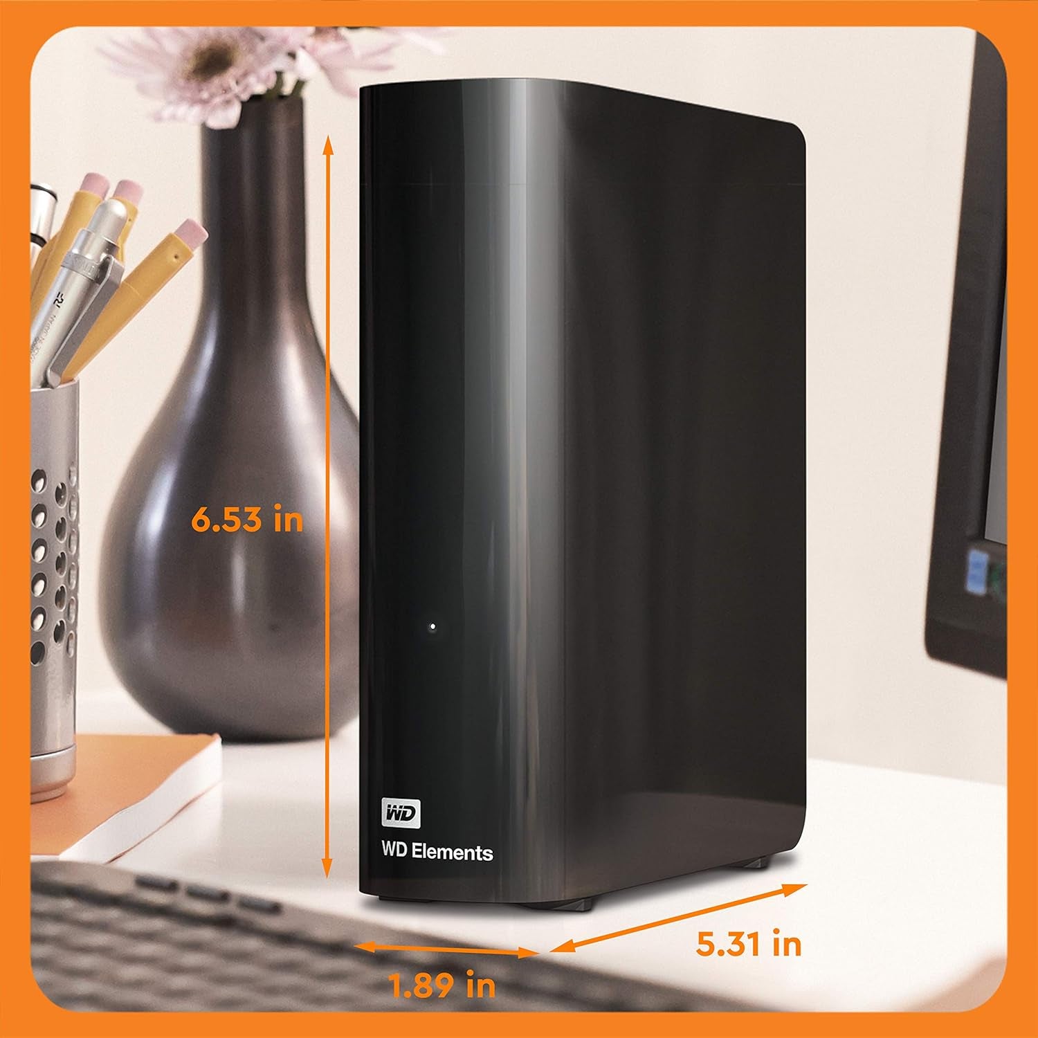 WD 20TB Elements Desktop External Hard Drive, USB 3.0 Drive for Plug-And-Play Storage - WDBWLG0200HBK-NESN