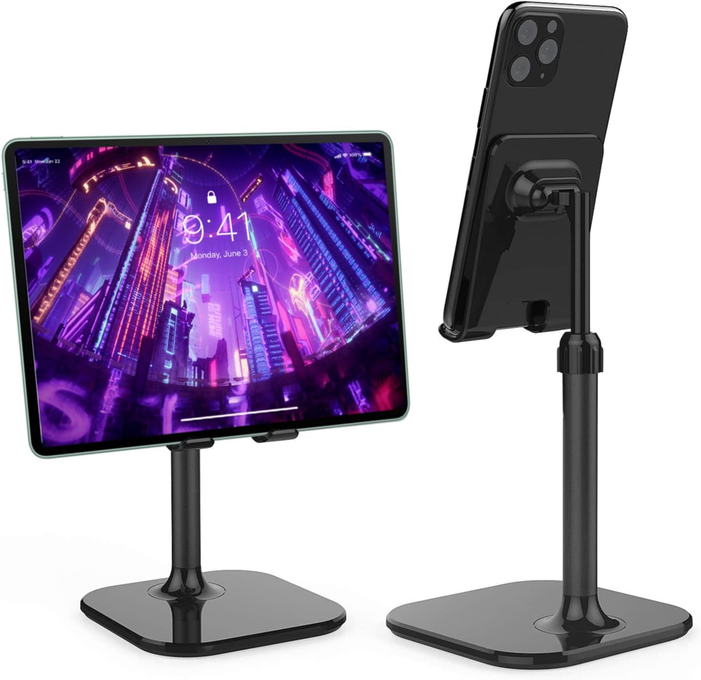 Cell Phone Stand, Phone Stand for Desk, Phone Holder Stand Compatible with Iphone and All Mobile Phones Tablet, Gifts for Adults Women Men Mom Wife, Pink