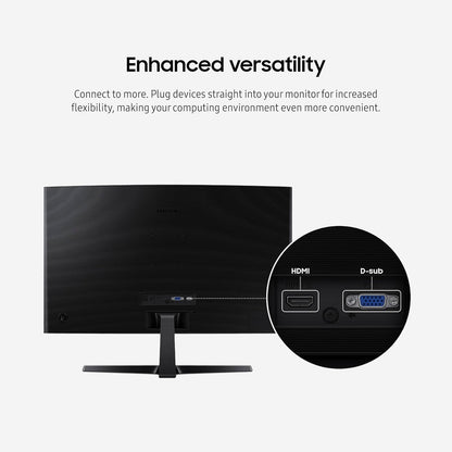 27" Essential S3 (S36GD) Series FHD 1800R Curved Computer Monitor, 100Hz, Game Mode, Advanced Eye Comfort, HDMI and D-Sub Ports, LS27D366GANXZA, 2024