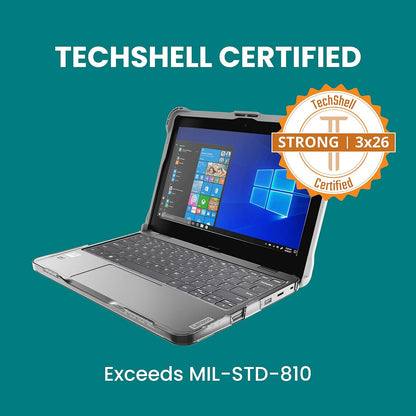 EXO Hard Shell Laptop Case ONLY Fits Dell 3110/3100 11 Inch Chromebook Clamshell- Protective Cover for Kids Devices in School and at Home, Office or Personal Use-Gray.