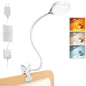 5W Clip on Light, 36 LED Eye Caring Reading Light for Bed, 3 Colors & 5 Brightness Clip on Lamp with Adapter, Perfect Reading Light for Bed Lamp/Bunk Bed Light