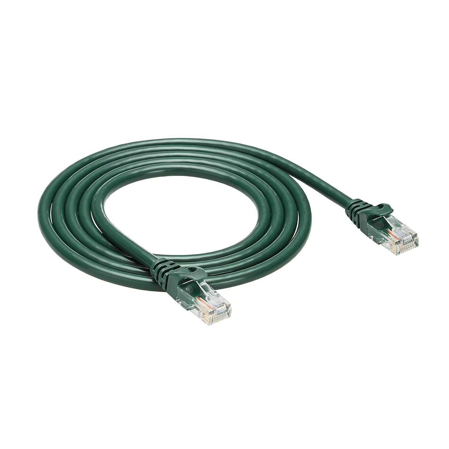 5-Pack RJ45 Cat 6 Ethernet Patch Cable, 10Gpbs High-Speed Cable, Gold-Plated, Snagless, 5 Foot, Multicolor
