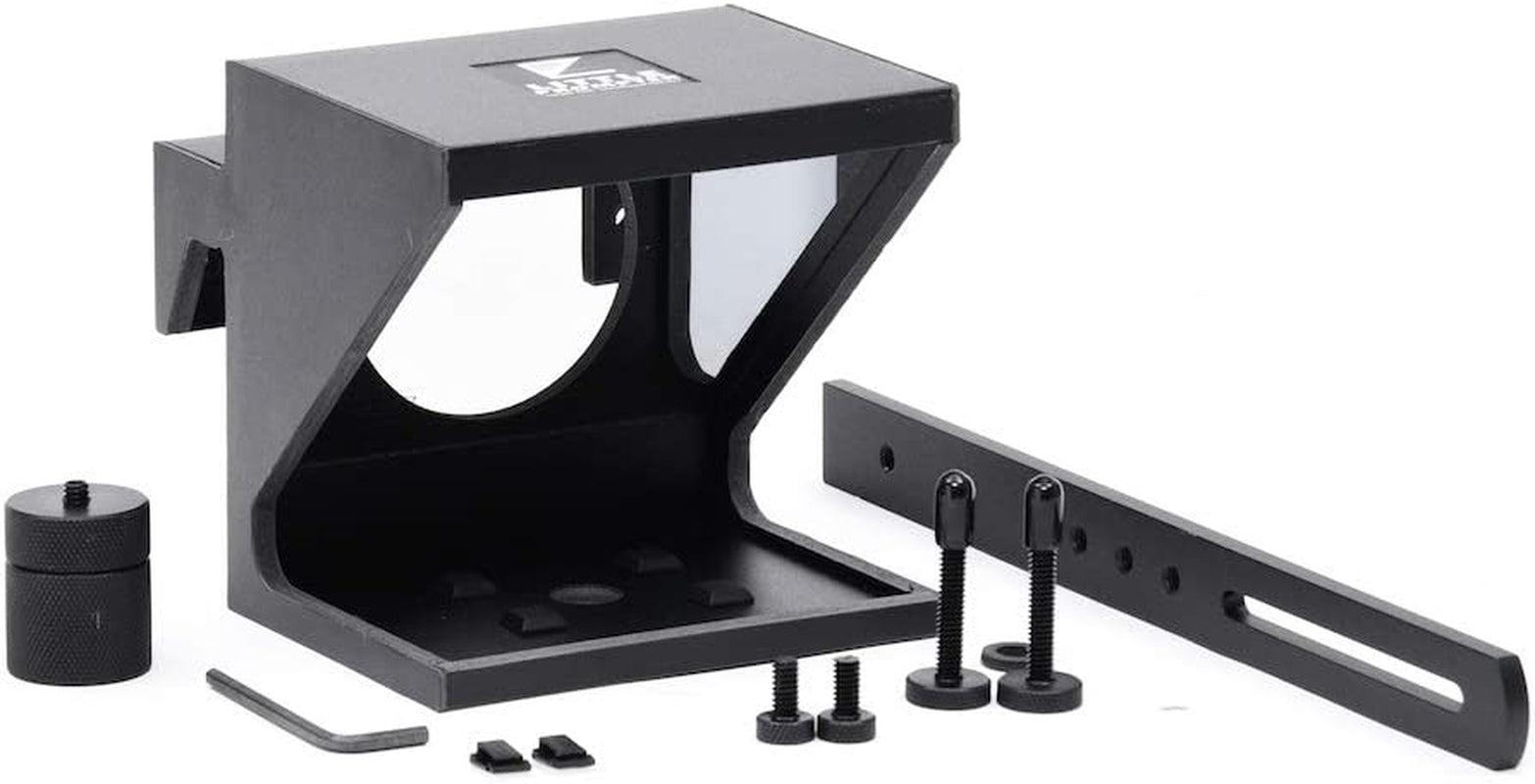 The Original Compact Personal Teleprompter for Video Production. No Studio Required. Perfect for Dslrs, Webcams, and Built-In Laptop Cameras. Use with Ios or Android.