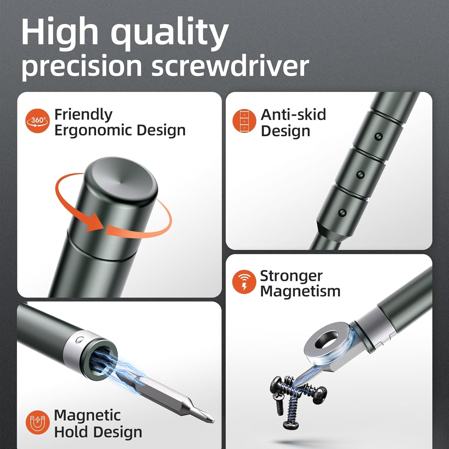 50-IN-1 Precision Screwdriver Set, Mini Repair Tool Kit with Torx for Macbook, Computer, Laptop, Iphone, PS5, Xbox, Switch, Glasses, Watch, Ring Doorbell, Electronic, Small Gift Gadget for Men