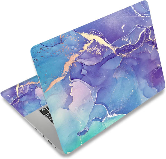 Laptop Stickers Decal,12 13 14 15 15.6 Inches Netbook Laptop Skin Sticker Reusable Protector Cover Case for Toshiba Hp Samsung Dell Apple Acer Leonovo Sony Asus Laptop Notebook (Purple Marble)