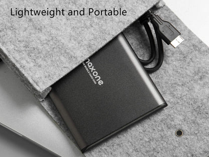 1TB Ultra Slim Portable External Hard Drive HDD USB 3.0 for PC, Mac, Laptop, Charcoal Grey