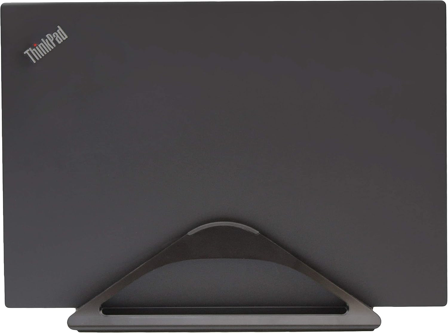Vertical Laptop Stand for Desks in Matte Black, Upright Adjustable Holder to Dock Apple Macbook, Macbook Pro, and Other Laptops to Organize Work & Home Office, Automatic Grip