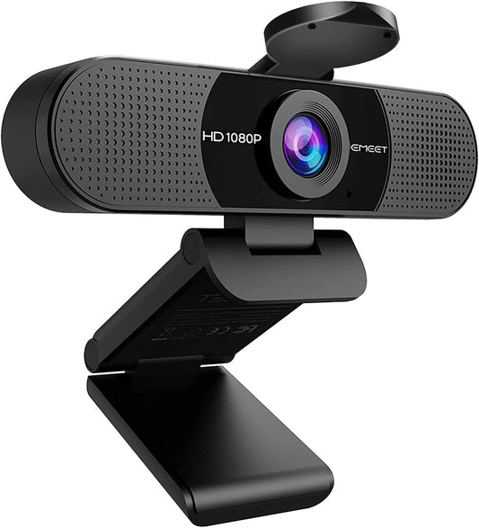 1080P Webcam with Microphone, C960 Web Camera, 2 Mics Streaming Webcam, 90°FOV Computer Camera, Plug and Play USB Web Cam for Online Calling/Conferencing, Zoom/Skype/Facetime/Youtube, Laptop/Pc
