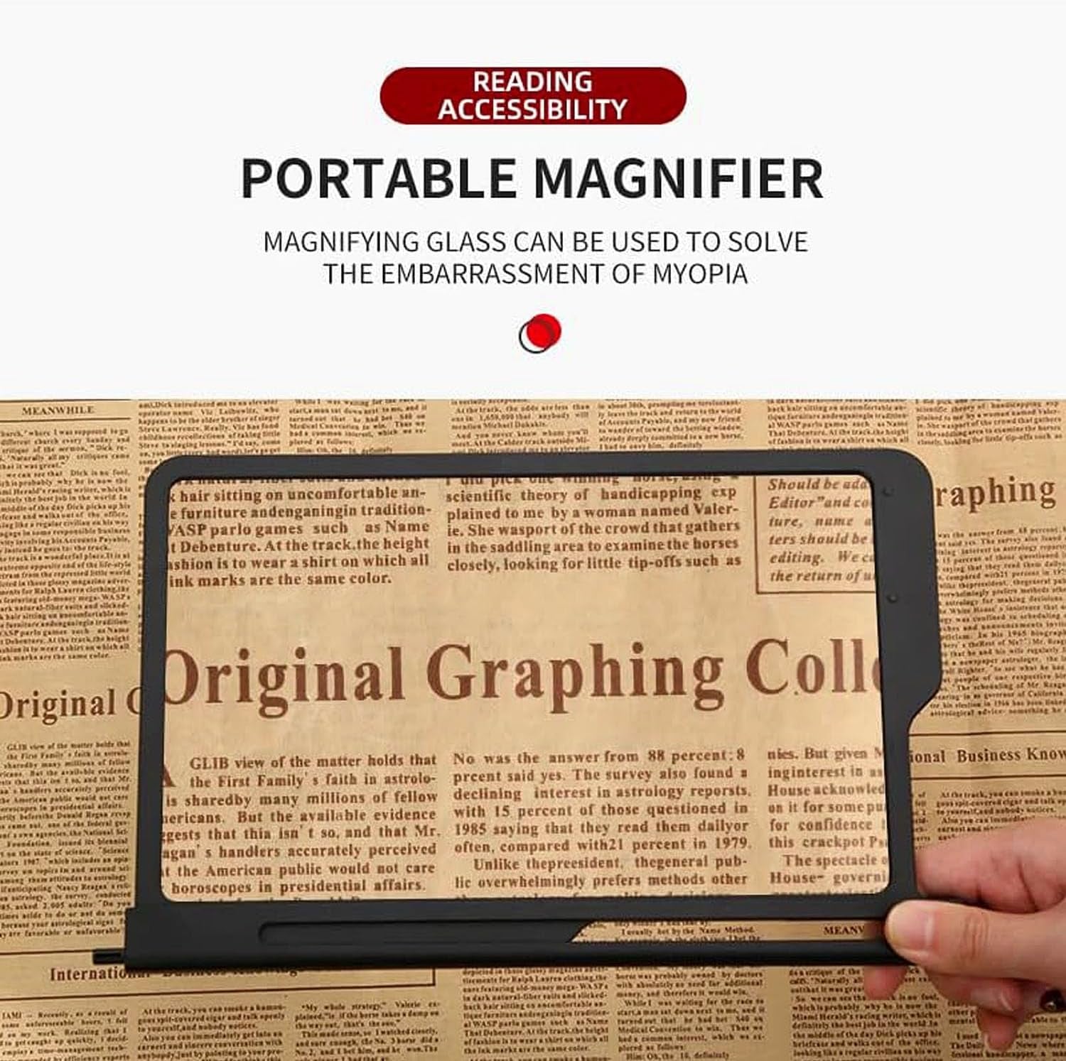 12" Foldable Smartphone Screen Magnifier for Cell Phone, Portable 3D Hd Mobile Phones Video Amplifier with Vertical and Horizontal Magnifying Display for Smartphones, for Watching Movie Videos