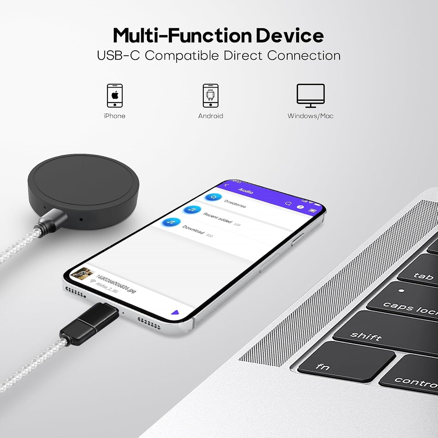 128G (1600 Hour) Magnetic Voice Activated Recorder -  Recording Device MP3 Records with 70 Hours Battery Time, USB-C Audio Recorder for Work, Lectures, Meetings, Interviews