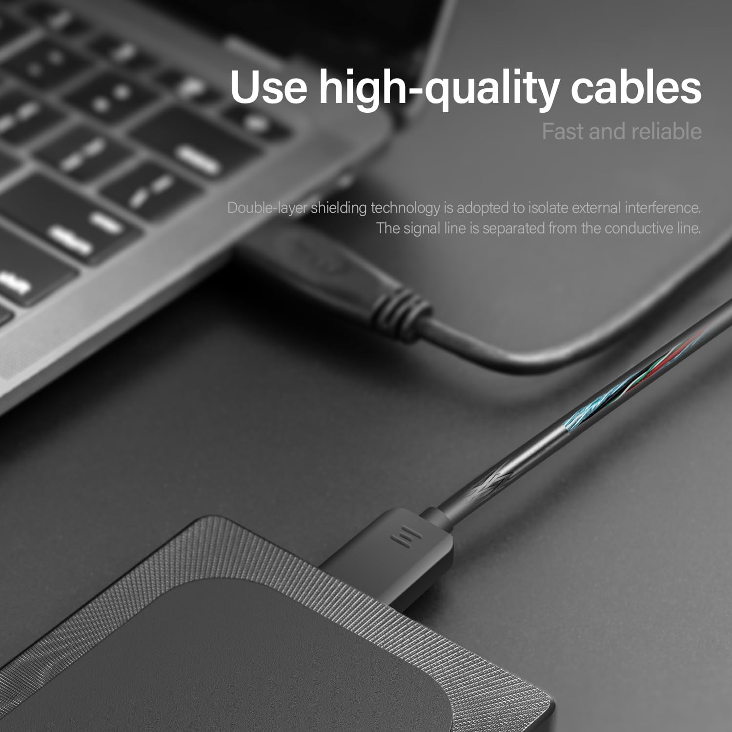4TB External Hard Drive Ultra Slim Portable HDD-USB 3.0 for PC, Mac, Laptop, PS4, Xbox One,Xbox 360 Model A4