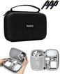 Charger Case for Macbook, 7.9"X4.7" Computer Charger Organizer, Apple Magic Mouse Apple Pencil USB Flash Disk SD Card Small Portable Accessories Bag (Black)
