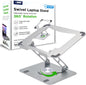 Swivel Laptop Stand for Desk, Adjustable Computer Ipad Stand for Desk W/ 360 Rotation, Portable Laptop Holder for Home Office Ergonomic Supplies