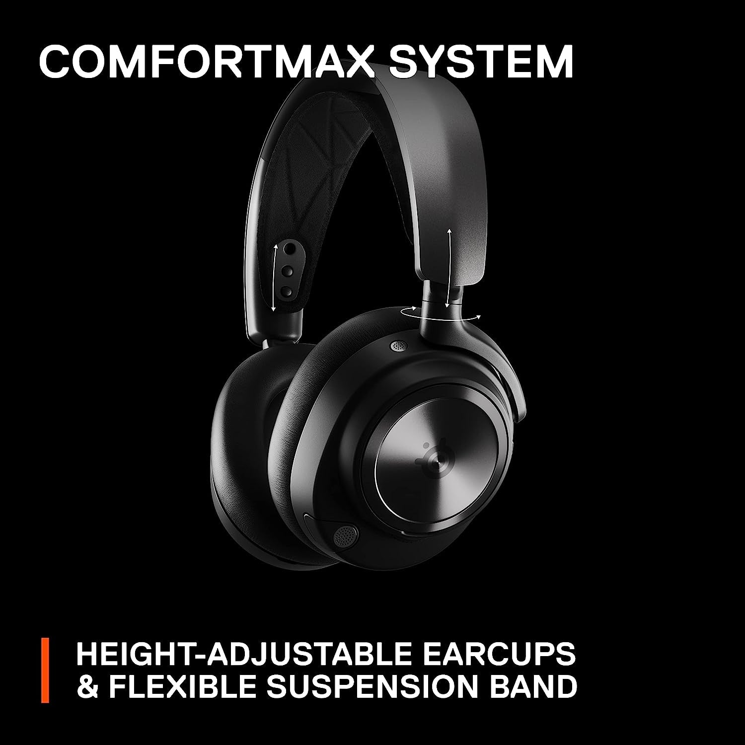 Arctis Nova Pro Wireless Multi-System Gaming Headset - Premium Hi-Fi Drivers - Active Noise Cancellation - Infinity Power System - Stealth Retractable Mic - PC, PS5/PS4, Switch, Mobile