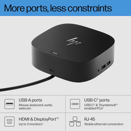 USB-C Dock G5-11-In-1 Adapter for Both USB-C and Thunderbolt-Enabled Laptops, Pcs, & Notebooks - Single Cable for Charging, Networking, or Data Transfers - Great for Secure & Remote Management
