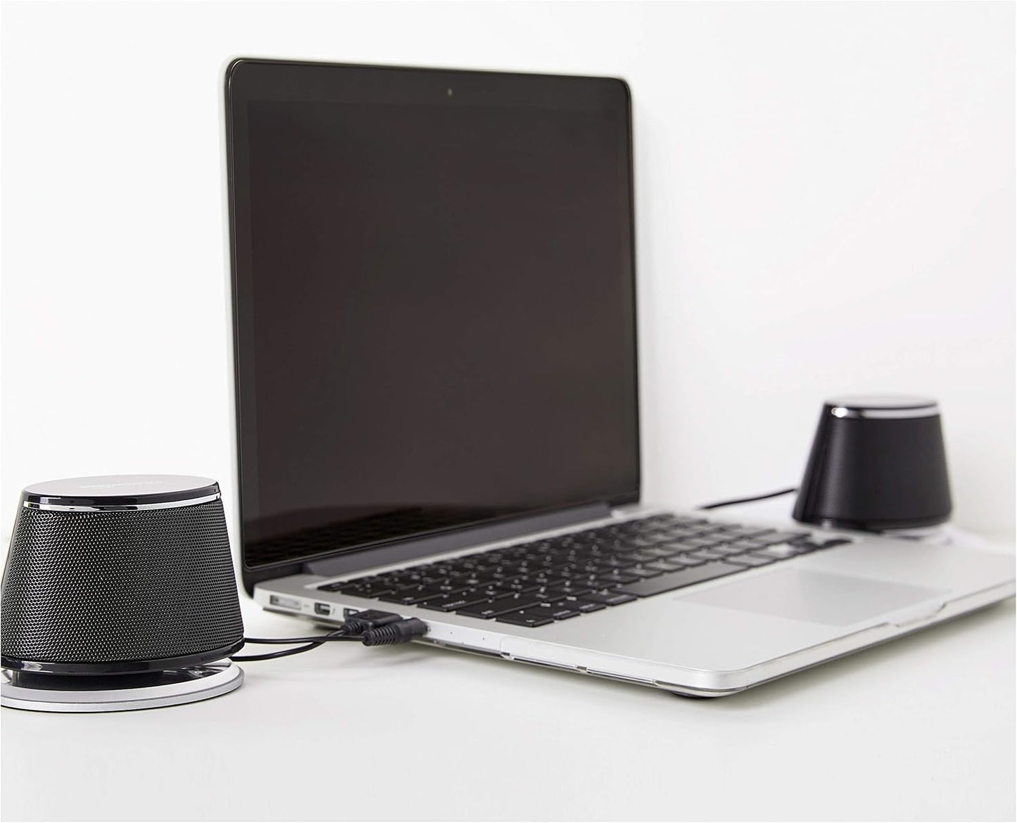 Stereo 2.0 Speakers for PC or Laptop, 3.5Mm Aux Input, Usb-Powered, 1 Pair, Black