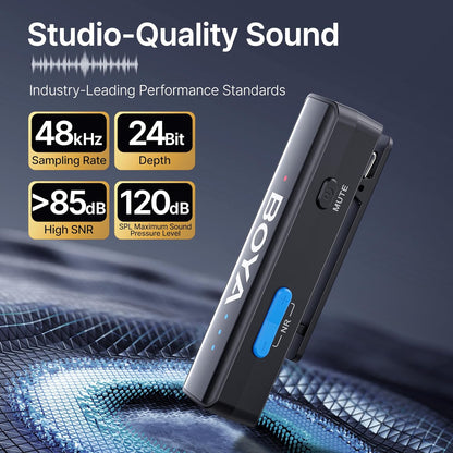 LINK 2 Wireless Lavalier Microphone for Iphone Camera Android, Mini Lapel Micophone Wireless, 48 Khz 24 Bit, 6Mm Mic, 1000Ft, 30H Use, Noise Cancelling, Clip on Mic Usb-C/Lightning/3.5Mm TRS