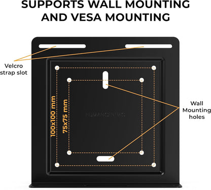 Universal Wall and VESA Mount, Adjustable Strap for Small Computers, UPS Units, Cable Boxes, Modems and Other Electronic Devices, Mounts on the Wall or Back of a Computer Monitor
