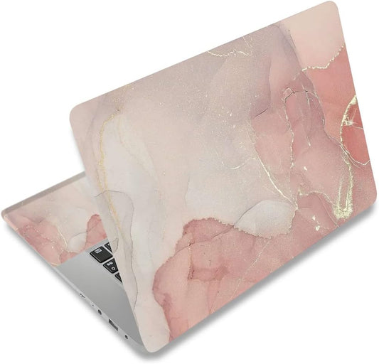 Laptop Skin Sticker Decal, 12 13 13.3 14 15 15.4 15.6 Inch Laptop Art Decal Protector Notebook Netbook PC 15.6" Universal Vinyl Cover, Nude Pink Marble