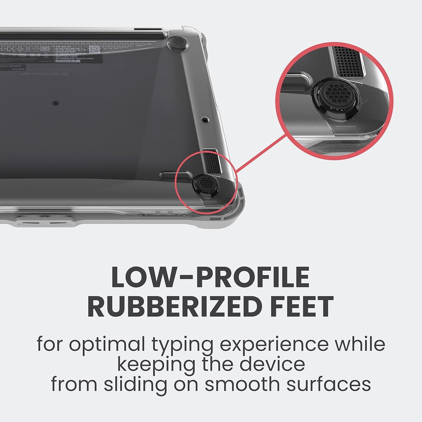 EXO Hard Shell Laptop Case ONLY Fits Dell 3110/3100 11 Inch Chromebook Clamshell- Protective Cover for Kids Devices in School and at Home, Office or Personal Use-Gray.