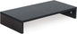 20 Inch Monitor Stand Riser, Wood Monitor Stand for Desk, Tv/Screen/Pc/Printer/Laptop Riser, Computer Stand with Keyboard Organizer, Black Desktop Stand, Monitor Riser (Black, 20 Inch)