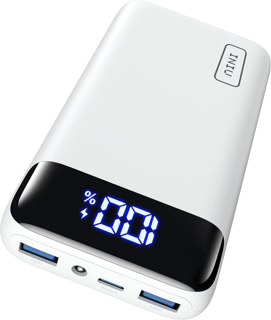 Portable Charger, 22.5W PD3.0 QC4.0 Fast Charging LED Display 20000Mah Power Bank, Tri-Outputs Battery Pack Compatible with Iphone 16 15 14 13 12 Pro Samsung S22 Google Ipad Tablet Etc