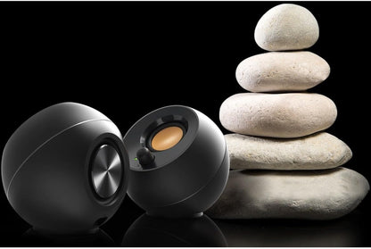 Pebble 2.0 Usb-Powered Desktop Speakers with Far-Field Drivers and Passive Radiators for Pcs and Laptops (Black)