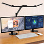Led Desk Lamp with Clamp, Architect Desk Lamp for Home Office with Atmosphere Lighting, 24W Ultra Bright Auto Dimming Computer Light Stepless Dimming and Tempering LED Table Light