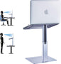 Adjustable Laptop Stand, Tall, Strong, Airflow, Suitable for 13.3-17.3 Inch Laptops, Lift Screen to Eye Level for Video Conferences