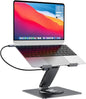 Laptop Docking Station for Macbook Pro/Air/Dell/Hp/Surface  11-In-1 USB C Hub 360°Rotatable Laptop Stand with USB Hub 4K HDMI USB 3.0 PD100W 3.5Mm Audio Jack RJ 45 TF/SD Reader Universal Laptop Dock
