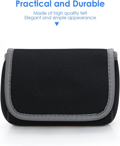 Tech Pouch Storage Small Bag Cases for Accessories Laptop Macbook Power Adapter, Wireless Mouse, Iphone Charger, Cellphone, Power Bank, Cord Travel Cable Electronic Organizer - Dark Gray