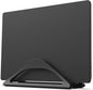 Vertical Laptop Stand for Desks in Matte Black, Upright Adjustable Holder to Dock Apple Macbook, Macbook Pro, and Other Laptops to Organize Work & Home Office, Automatic Grip