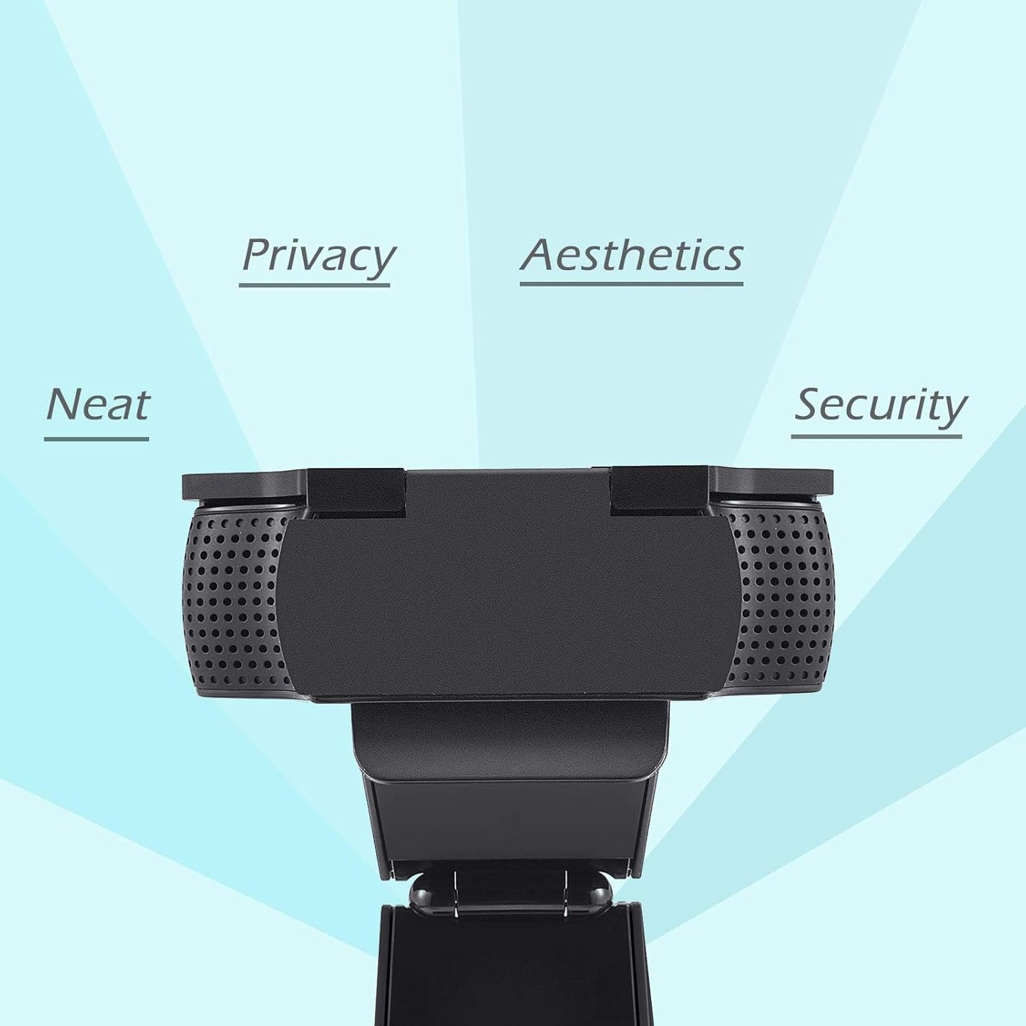 Webcam Cover for Logitech C920/ C920X/ C922X/ C930E/ C922/ C920 HD Pro Stream Webcam, Camera Cover to Protect Lens and Security, Black