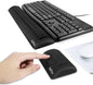 Memory Foam Keyboard Wrist Rest&Mouse Wrist Rest, Ergonomic Design Wrist Pad for Computer Keyboard Laptop Wrist Support, Arm Rest for Desk Accessories in Home Office School(Black)