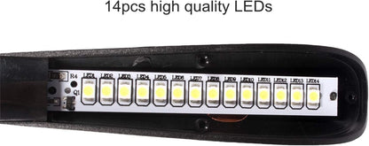 Dimmable USB Lamp, Flexible Keyboard Light, Mini USB Light for Laptop (14-Led-Bead, 3-Level Adjustable Brightness, On/Off Touch Switch, Black)