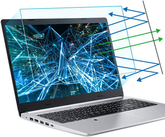 2-Pack 15.6 Inch anti Blue Light Laptop Screen Protector, Eye Protection anti Glare Matte Computer Screen Cover for 15.6" Laptop with 16:9 Aspect Ratio, Reduce Eye Strain and Touch Sensitive