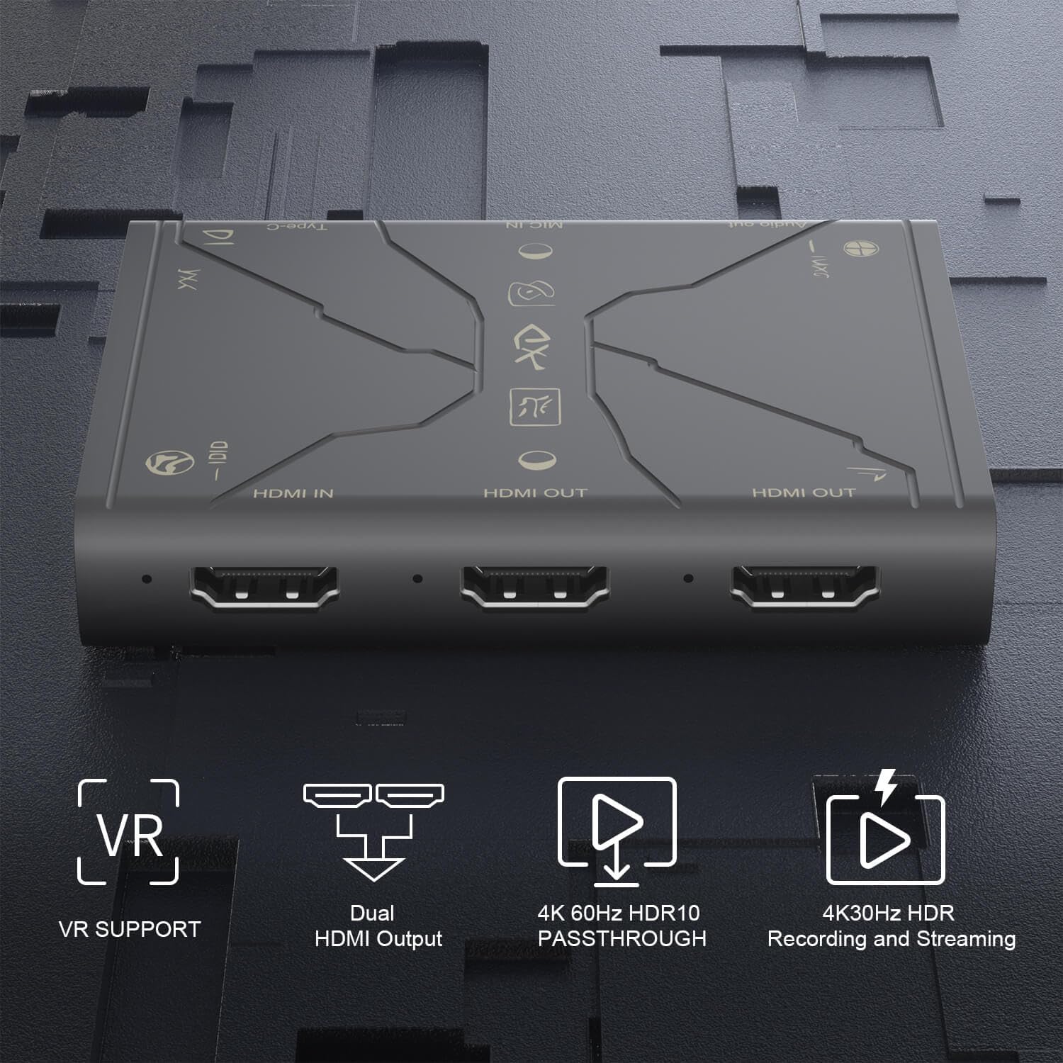4K Video Capture Card, Stream and Record in 4K30 HDR10,1080P120 with Ultra-Low Latency on PS5, Ps4/Pro, Xbox Series X/S, Xbox One X/S,Switch/Oled, Steam Deck,Camera in OBS and More