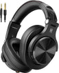 A70 Bluetooth over Ear Headphones, Wireless Headphones with 72H Playtime, Hi-Res, 3.5Mm/6.35Mm Wired Audio Jack for Studio Monitor & Mixing DJ Guitar AMP, Computer Laptop PC Tablet - Black