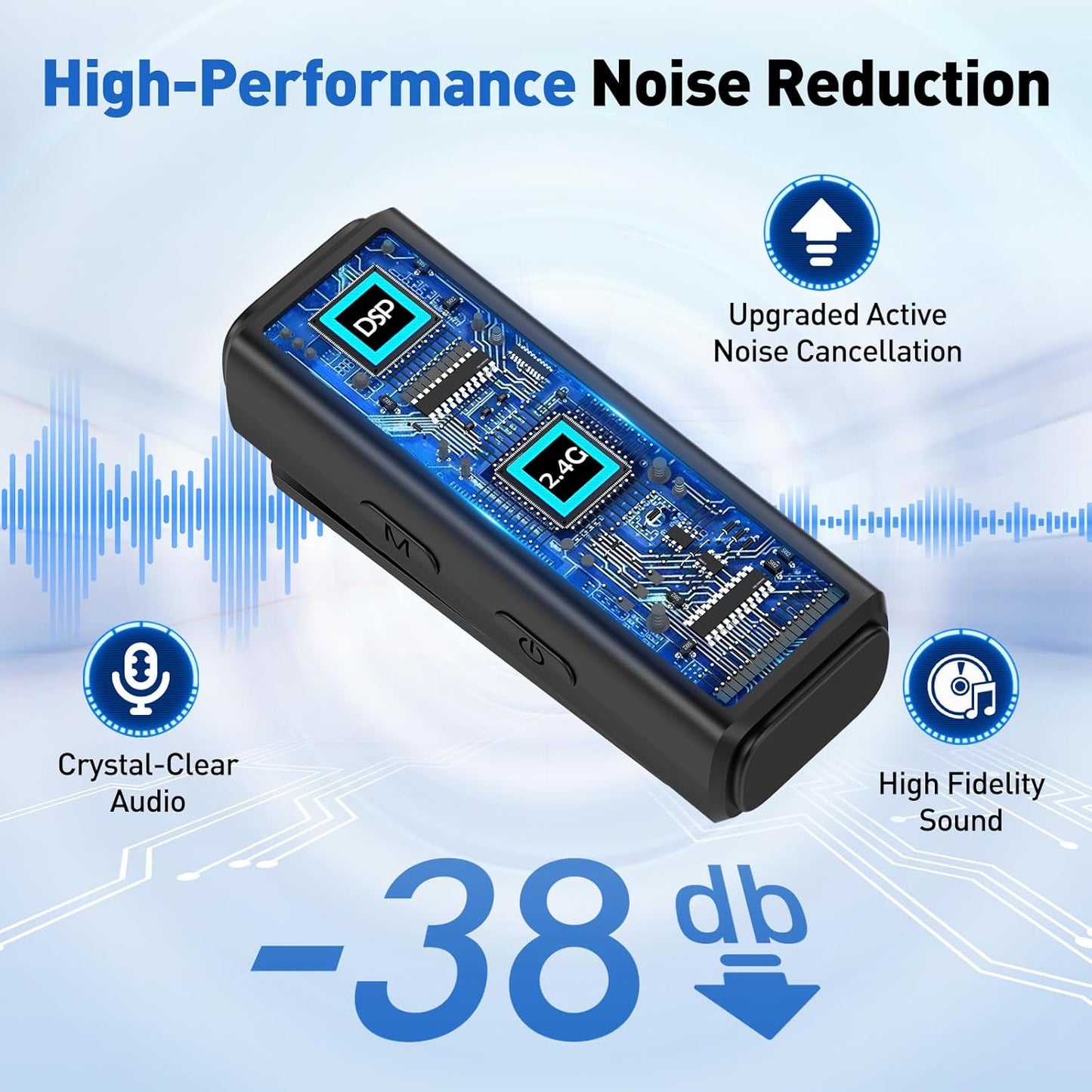 USB C Wireless Lavalier Microphone for Android, PC, Laptop, Iphone 15/16, USB Microphone with Noise Cancellation, Lapel Mic Wireless for Video Recording, Vlog, Youtube, Tiktok