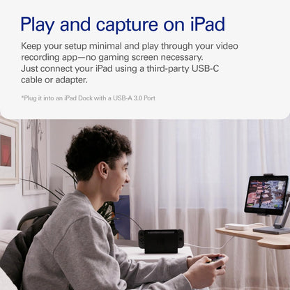 Game Capture Neo – USB Portable Capture Card 4K60 HDR Passthrough, 1080P60 Video Recording – for Ps5/Xbox/Switch/Iphone – in OBS, Quicktime and More - Plug & Play/Works on Laptop, PC, Mac, Ipad