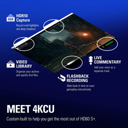 HD60 S+, External Capture Card, Stream and Record in 1080P60 HDR10 or 4K60 HDR10 with Ultra-Low Latency on PS5, Ps4/Pro, Xbox Series X/S, Xbox One X/S, in OBS and More, Works with PC and Mac