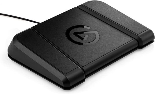 Stream Deck Pedal – Hands-Free Studio Controller, 3 Macro Footswitches, Trigger Actions in Apps and Software like OBS, Twitch, Youtube and More, Works with Mac and PC. Color: Black