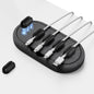 Cable Management, Magnetic Cord Organizer, Desk Cord Holder Wire Keeper with 6 Magnetic Cable Clips, Charger Cord Management for Home Office, Lightning/Usb C/Micro Cable, Dark Gray